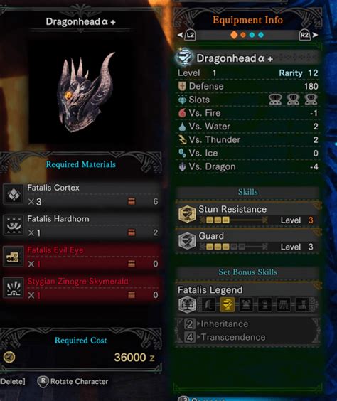dragonhead armor mhw|Dragonhide Alpha + .
